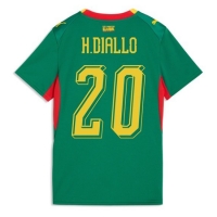 Camiseta Senegal Habib Diallo #20 Segunda Equipación Replica Mundial 2026 para mujer mangas cortas